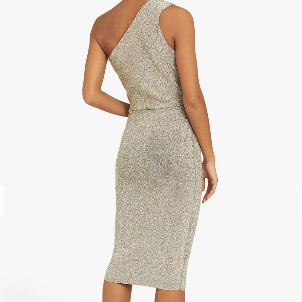a-NWT REISS | Lordes Metallic Dress - Picture 9 of 11